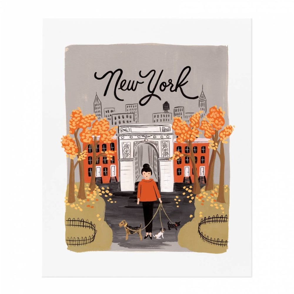 Rifle Paper Co 8”x10” Bon Voyage New York art print with frame 🖼️
